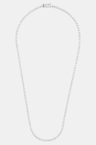 Colar Rivière - Ouro branco e diamantes