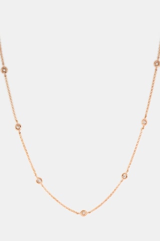 Colar Sunshine Ouro rosa e diamantes