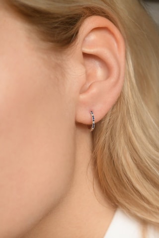 Argolas Ciel étoilé - Ouro branco, diamantes e safiras