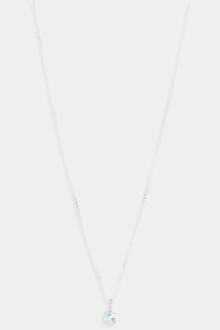 Pendente Blue light   Ouro branco, diamantes 0,01 quilates/2 e topázio 0,95 quilates