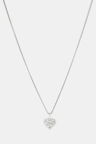 Pendente Coeur pris - Ouro branco e diamantes