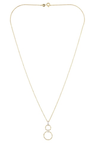 Pendente Gold circles Ouro amarelo e diamantes