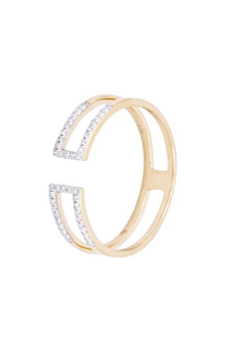 Anel Giulia- Ouro amarelo e diamantes