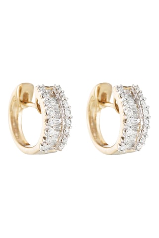 Argolas Rangs Baguettes - Ouro amarelo e diamantes