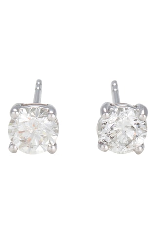 Brincos 2ct - Ouro branco e diamantes