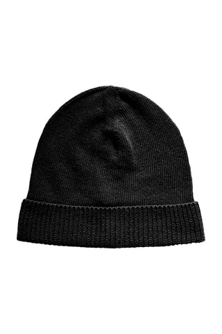 Bonnet en laine et cachemire - Noir