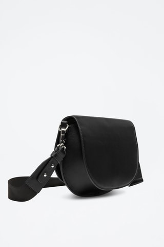 Sac bandoulière en cuir - Noir