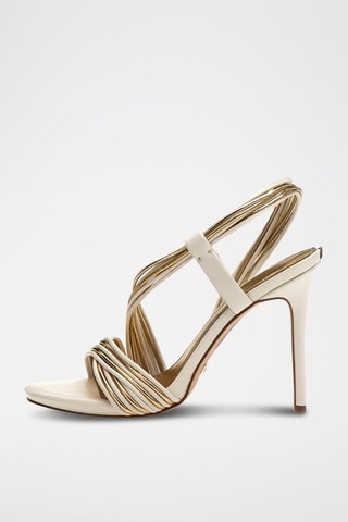 Sandales à talons Blanc et doré