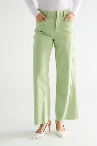 Pantalon straight taille haute Aventurine - Vert