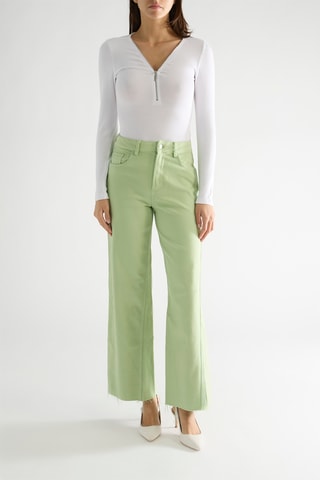 Pantalon straight taille haute Aventurine - Vert