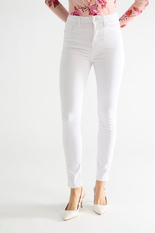 Pantalon skinny taille haute Tamara - Blanc