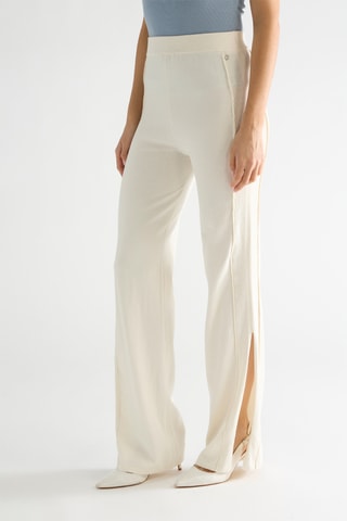 Pantalon palazzo taille haute Eve - Ecru