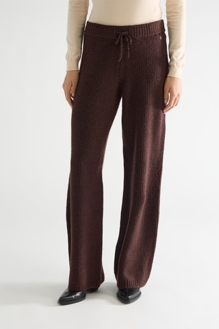 Pantalon taille haute Samia - Marron