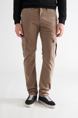 Pantalon cargo slim - Taupe