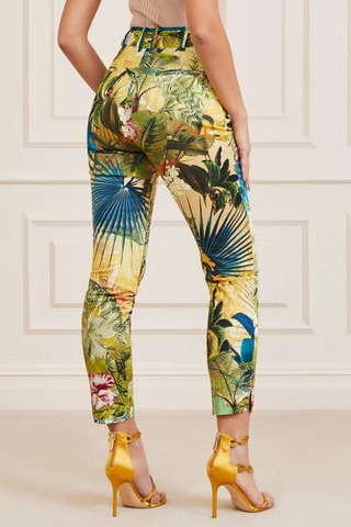 Pantalon skinny 7/8 - Jaune