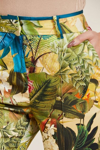 Pantalon skinny 7/8 - Jaune