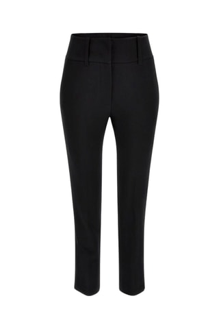 Pantalon droit 7/8 taille haute Noir