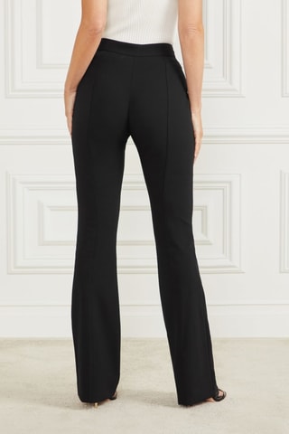 Pantalon regular taille haute - Noir