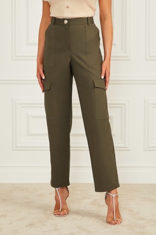 Pantalon cargo - Vert olive