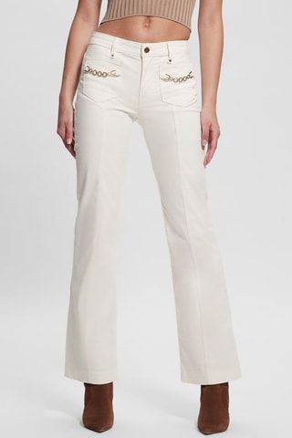 Pantalon bootcut - Blanc