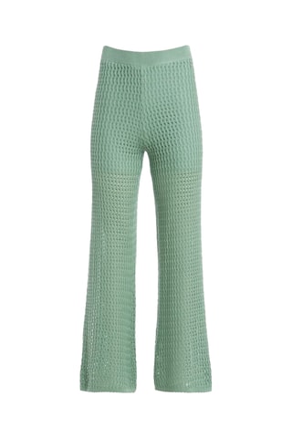 Pantalon palazzo taille haute - Vert d'eau
