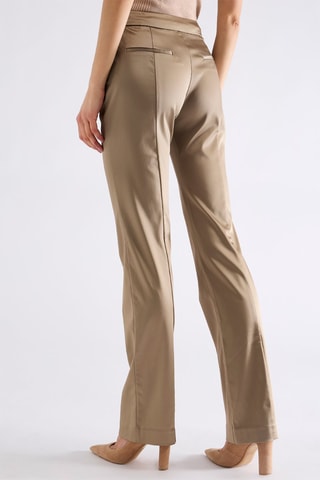 Pantalon taille haute - Beige
