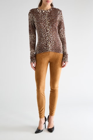 Jegging taille haute Hudson - Marron clair