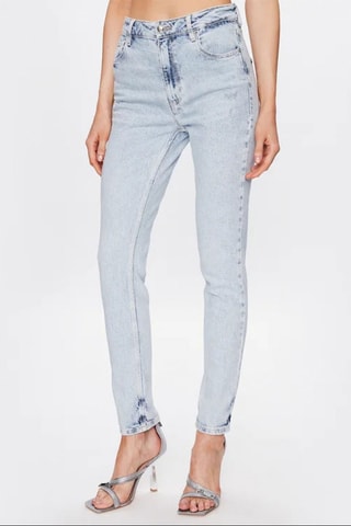 Jean skinny taille haute - Bleu clair