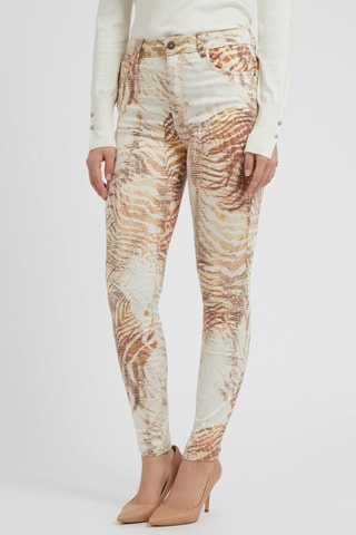 Jean skinny taille haute - Beige