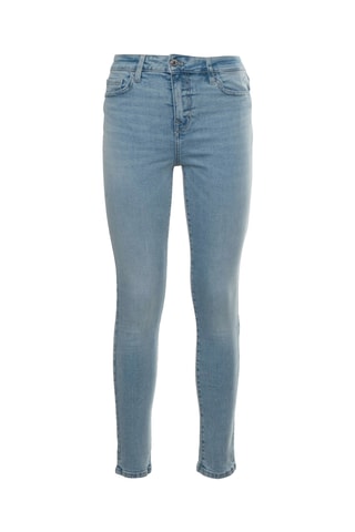 Jean skinny taille haute - Bleu clair