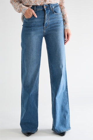 Jean flare Flavia - Bleu marine