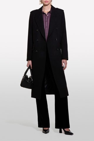 Manteau en laine - Noir