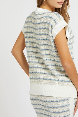 Veste en tweed - Blanc et ciel