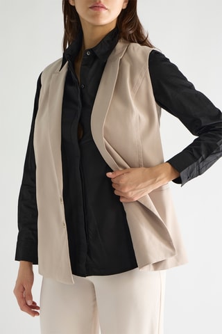 Veste sans manches Arianne - Taupe