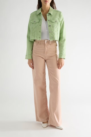 Veste courte en jean Zaira - Vert clair