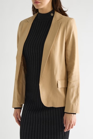 Veste en lin Jenny - Taupe