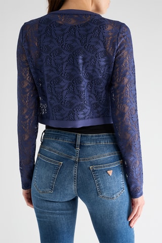 Veste en dentelle Terry - Bleu marine