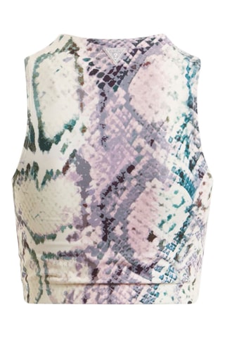 Crop top - Mauve et blanc