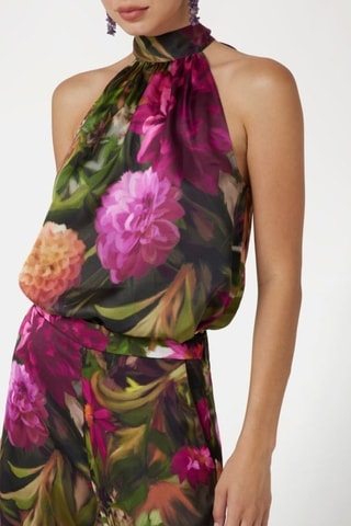 Top - Marron et fuchsia 