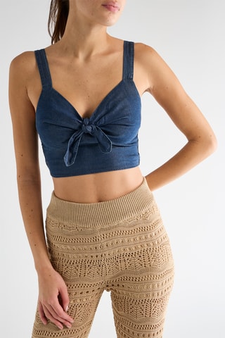 Crop top Leta - Bleu électrique