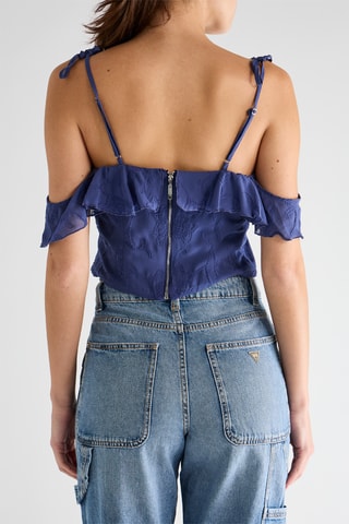 Crop top Allegra - Bleu cobalt