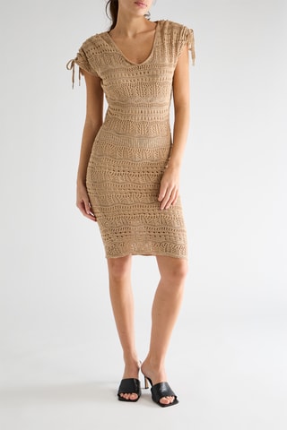 Robe fourreau Madison - Marron clair