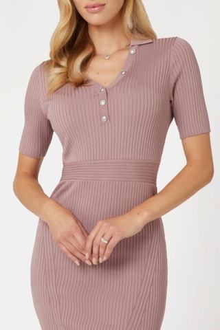 Robe fourreau - Rose