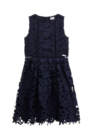 Robe en guipure - Bleu marine