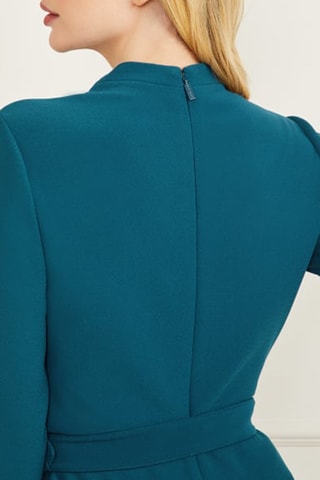 Robe fourreau - Bleu pétrole