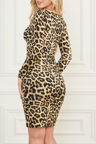 Robe fourreau - Beige