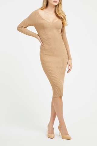 Robe fourreau - Beige