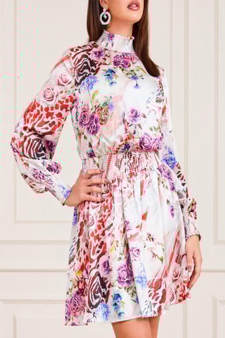 Robe patineuse - Blanc et rouge