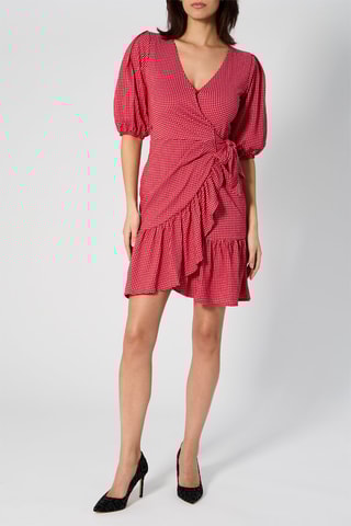 Robe droite Rouge et blanc