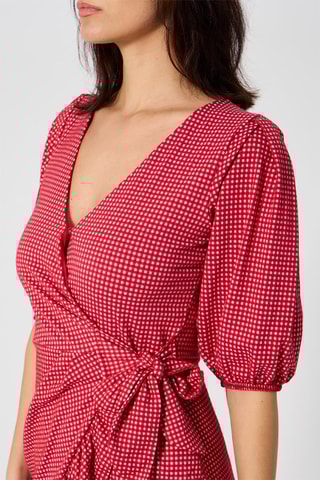 Robe droite Rouge et blanc